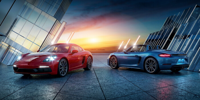 Последние Porsche 718 Boxster и Cayman S с ДВС в наличии в Порше центр Ленинский!